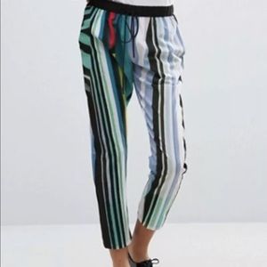 Clover Canyon Pants - Clover Canyon Women Striped Eclipse Pants Size XS Clover Canyon Pants - Clover Canyon Women Striped Eclipse Pants Size XS